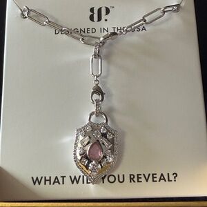 Bomb Party - 2026 Spring Gem Society -  NK91009 The Guardian Shield Necklace